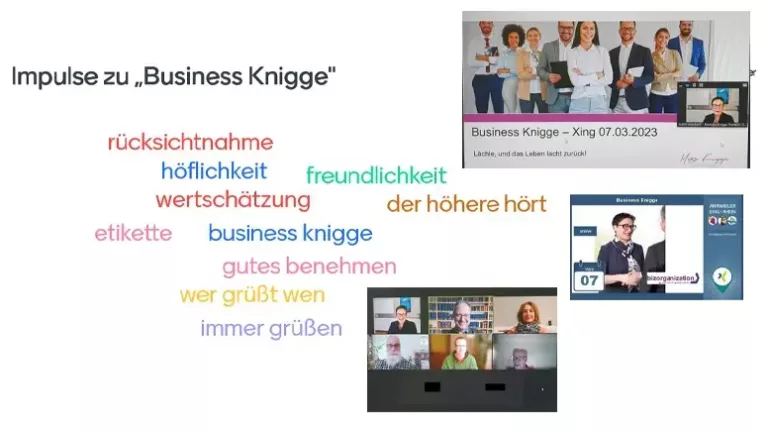Read more about the article Wertschätzend begrüßen | Nachbericht „XING Inspire | Business Knigge“ am 07.03.2023