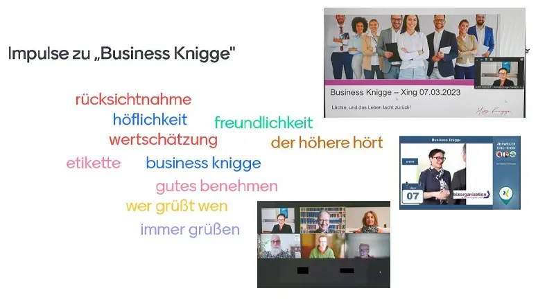 You are currently viewing Wertschätzend begrüßen | Nachbericht „XING Inspire | Business Knigge“ am 07.03.2023